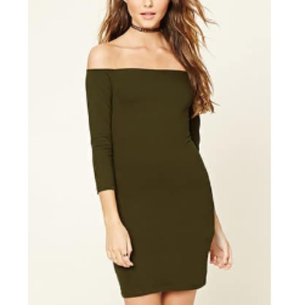 Off the shoulder bodycon dress